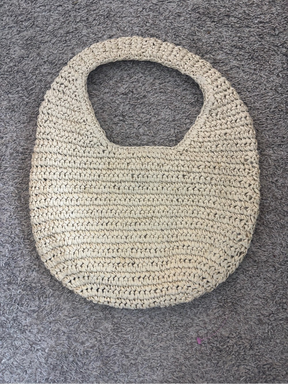 Hat Attack Straw Woven Bag in Ivory